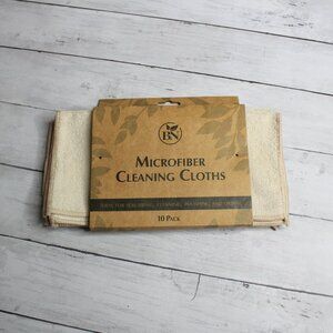 Microfiber Cleaning Cloths Partial Pack of 5 Beige Dish Wash Polish